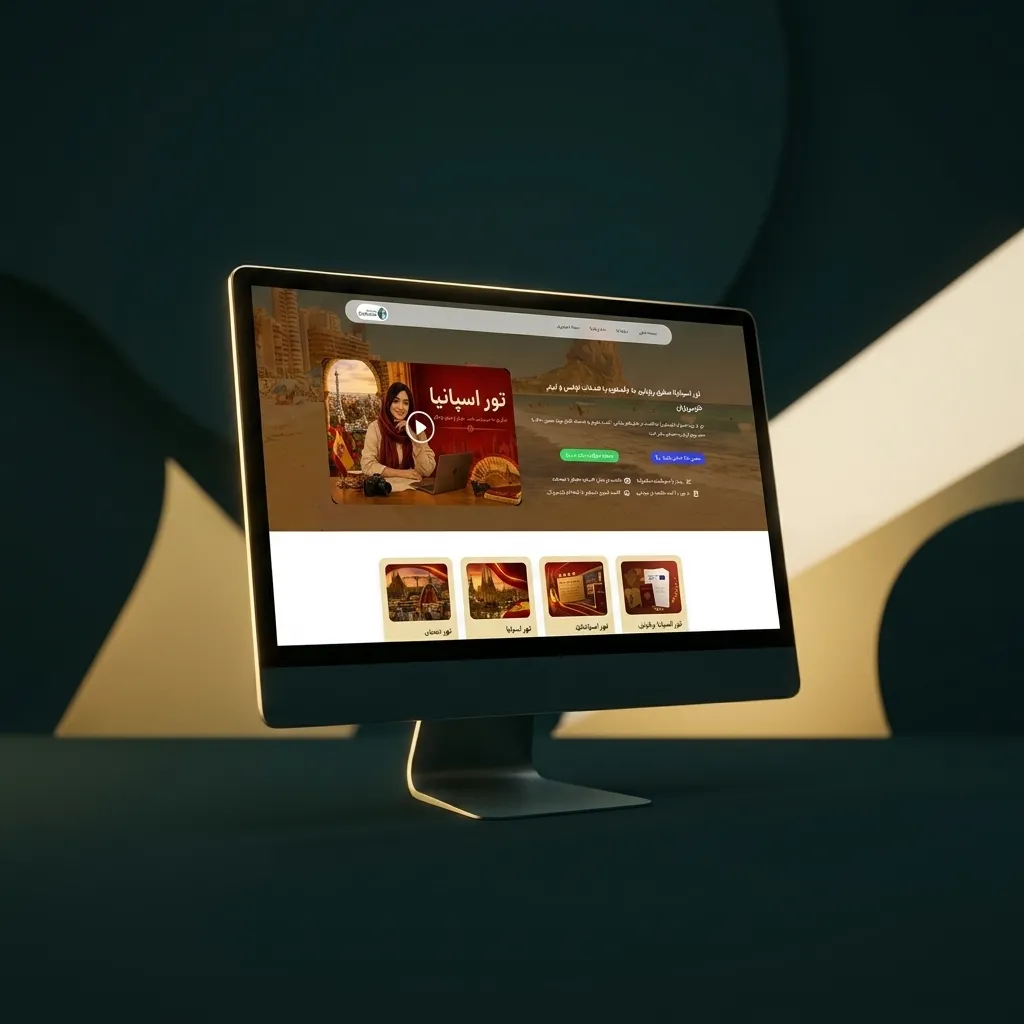 نمونه طراحی سایت آژانس عمونوروز