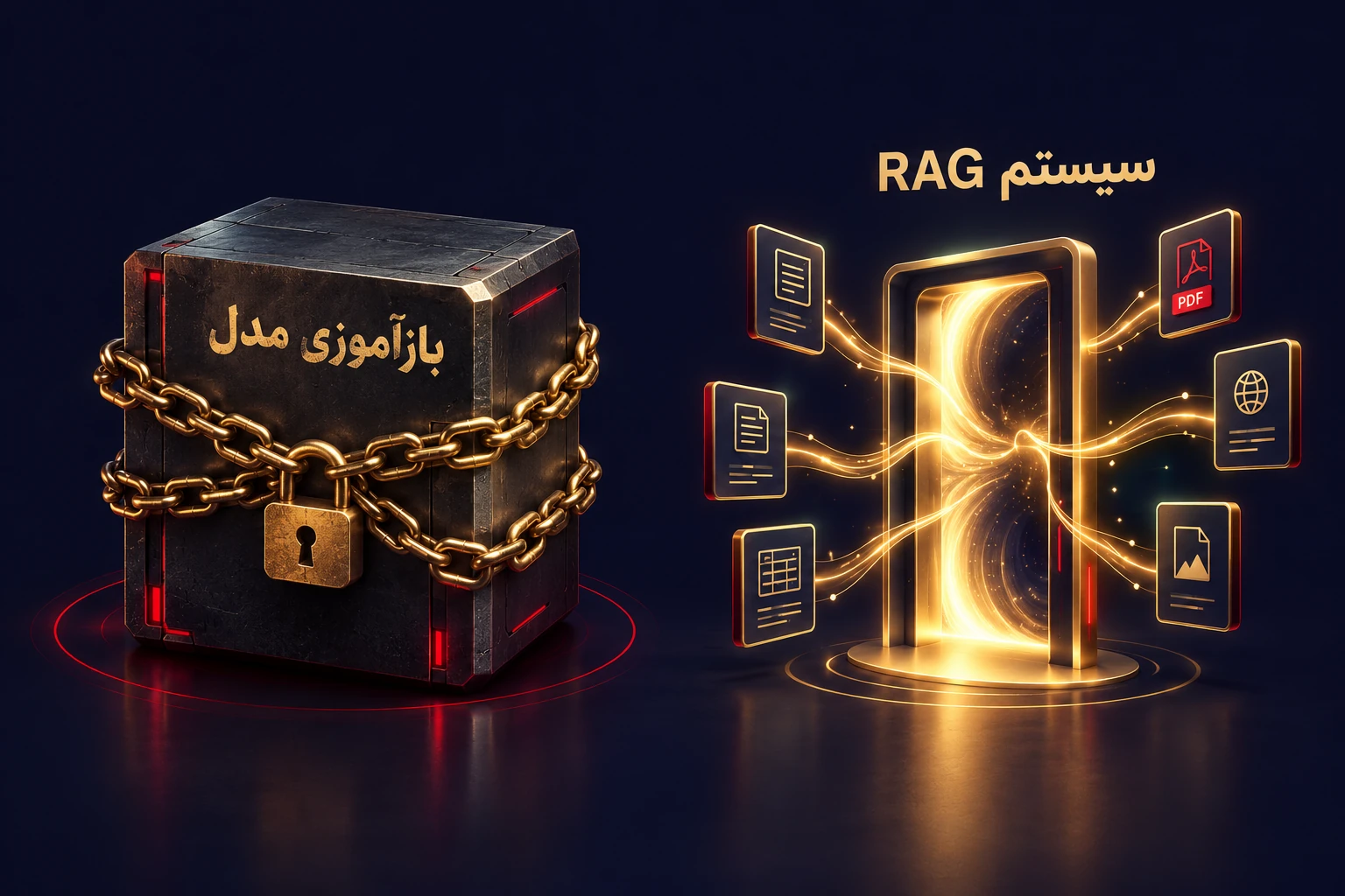 RAG برتر از بازآموزی مدل (Fine-Tuning)